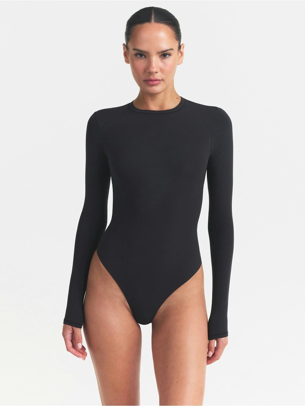 Fits everybody long sleeve crew neck bodysuit